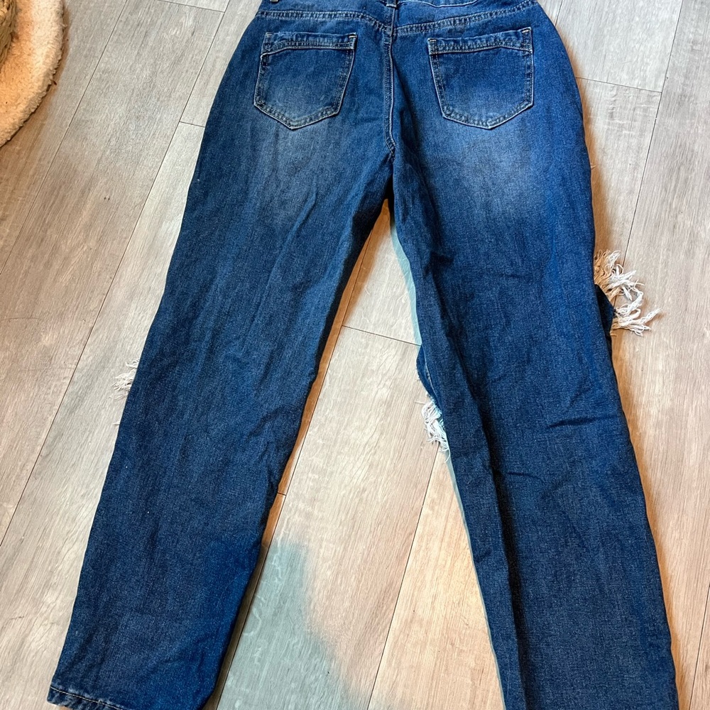 Distressed Blue Jeans - Picture 2 of 2